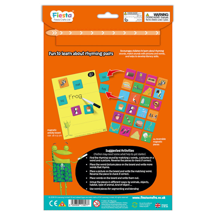 Fiesta Crafts Oi! Magnetic Rhymes Board Set