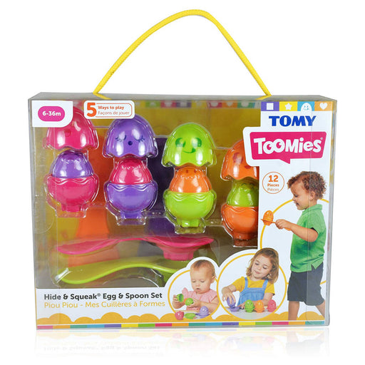 Tomy Toomies Hide & Squeak Egg & Spoon Set