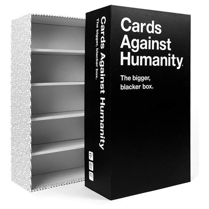 Large black box for Cards Against Humanity with room for cards