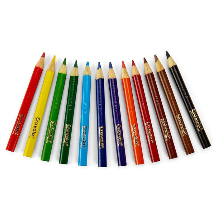 Crayola 12 Half Length Coloured Pencils