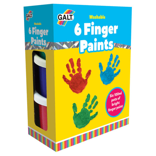Galt Washable Finger Paints (Pack of 6)