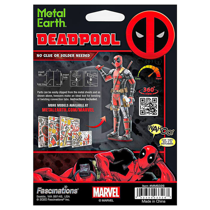  Metal Earth Marvel Deadpool Steel Metal Kit
