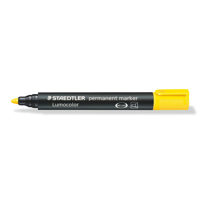 Staedtler Lumocolor Permanent Yellow Bullet Tip Marker