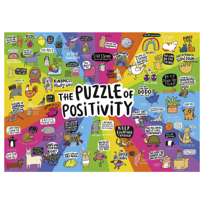 Gibsons The Puzzle of Positivity Jigsaw Puzzle 1000 Piece 