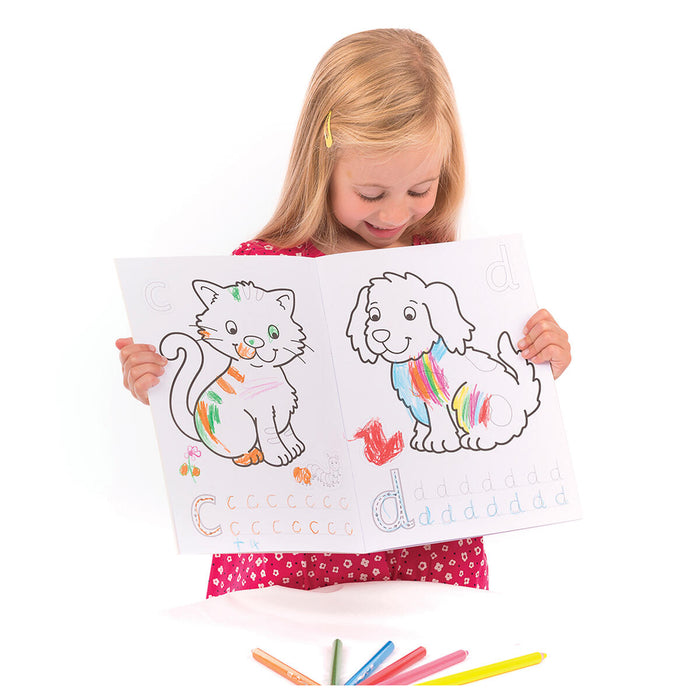 Orchard Toys ABC Sticker Colouring Book