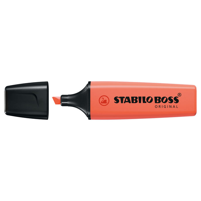 STABILO BOSS ORIGINAL Pastel Mellow Coral Red Highlighter 