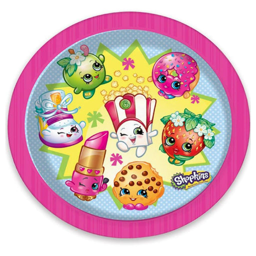 Pack of 8 Shopkins Plates