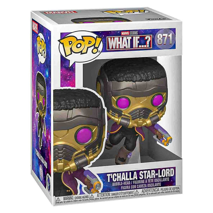 Funko Pop! Marvel: What If...? T'Challa Star-Lord Bobble-Head Figure #871