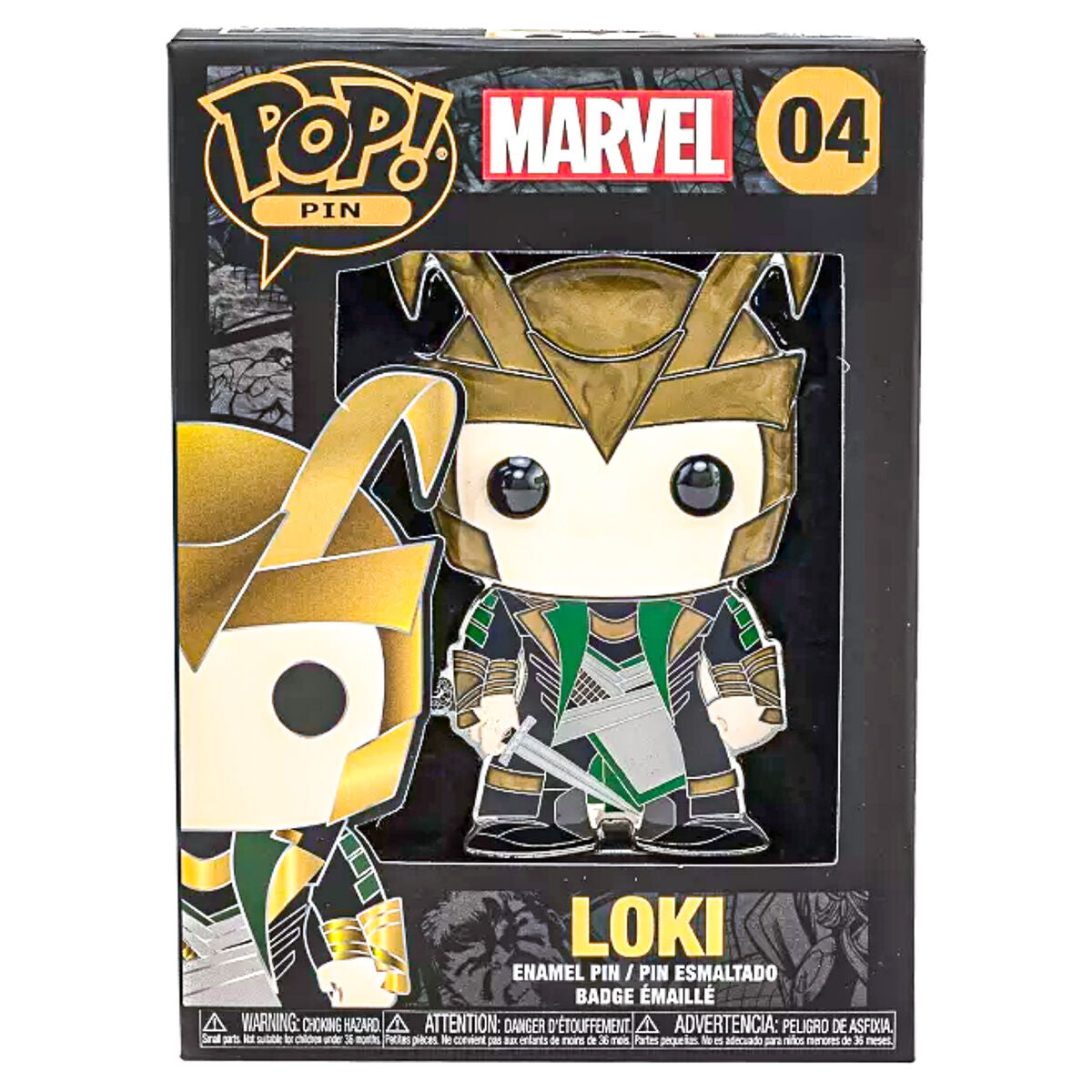 Funko Pop! Pin Marvel Loki Enamel Pin #04 — Booghe