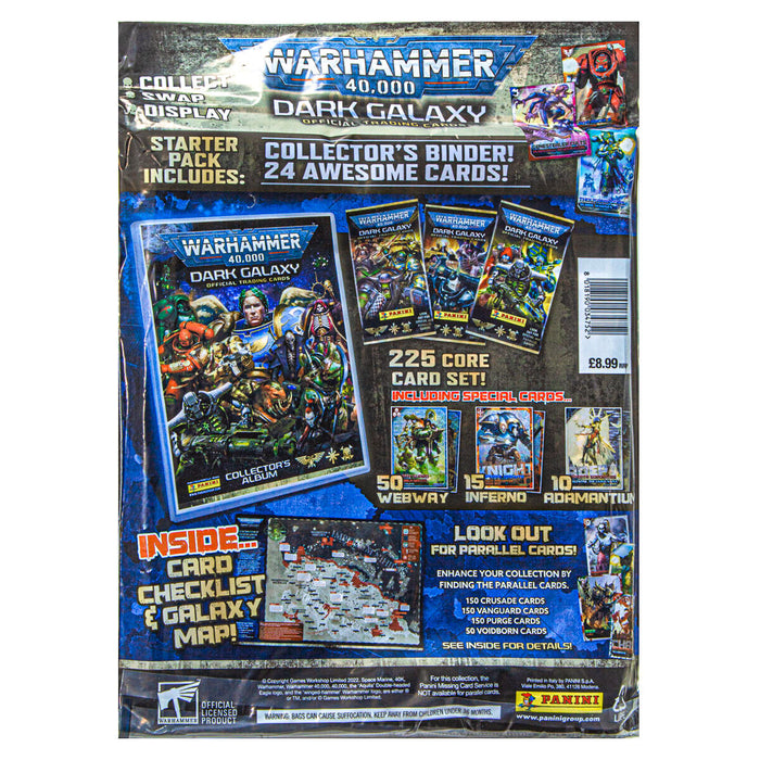 Panini Warhammer 40,000: Dark Galaxy Official Trading Cards Starter Pack 
