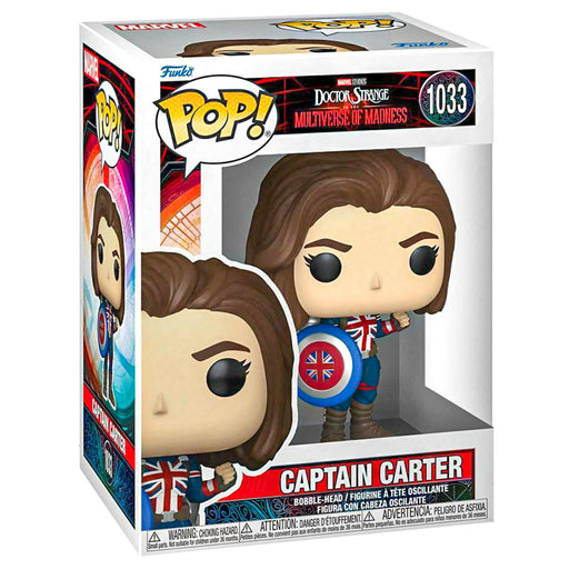 Funko Pop! Marvel Doctor Strange in the Multiverse of Madness: Captain Carter Bobble-Head Figure #1033