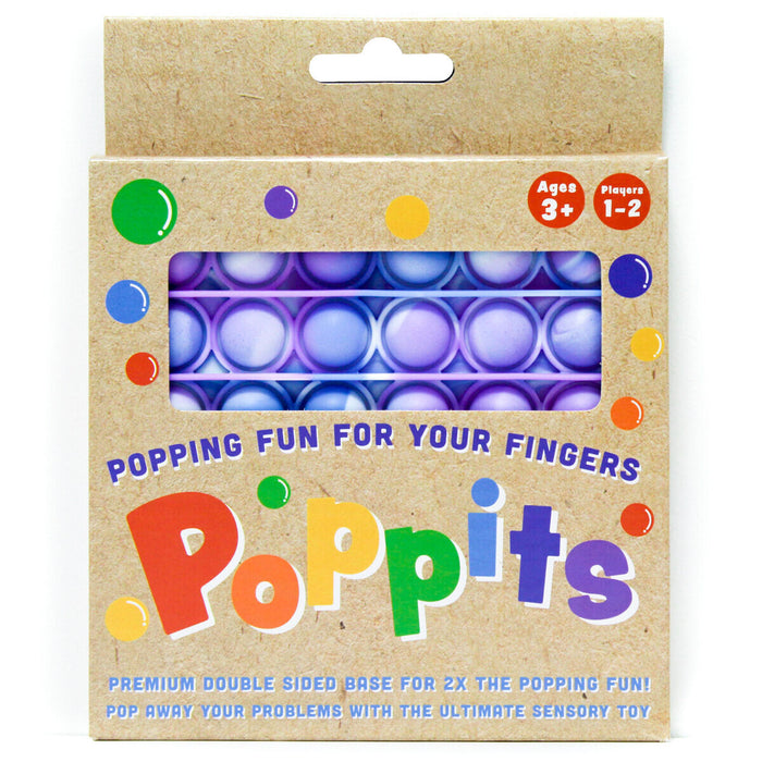 Poppits Purple Tie Dye Square Sensory Toy