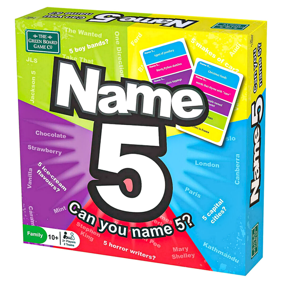 Name 5 Board Game — Booghe