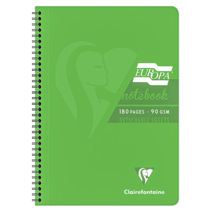 Clairefontaine Europa A4 Green Notebook