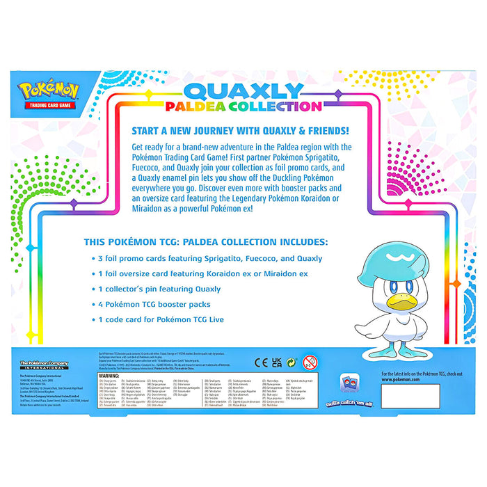 Pokémon Trading Card Game: Quaxly Paldea Collection