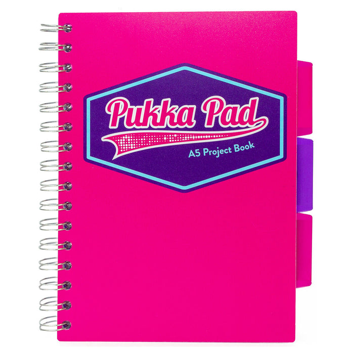 Pukka Pad Vision Pink A5 Project Book 200 Pages