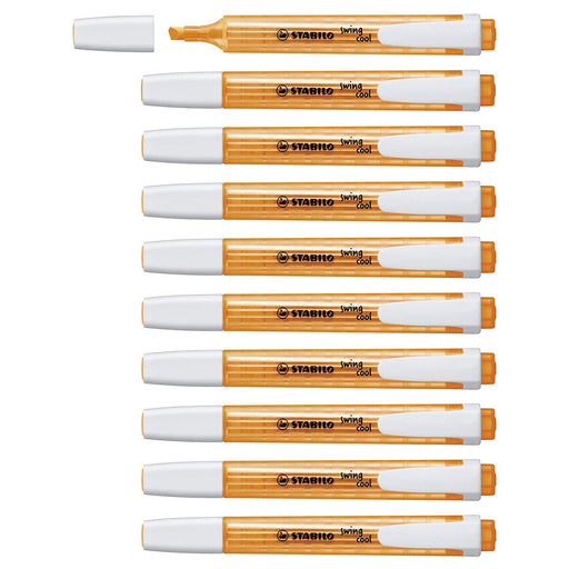 STABILO swing cool Orange Highlighter Box of 10