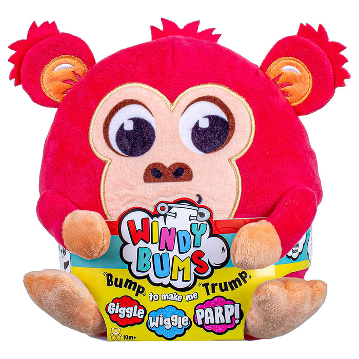 Windy Bums Monkey Farting Soft Toy