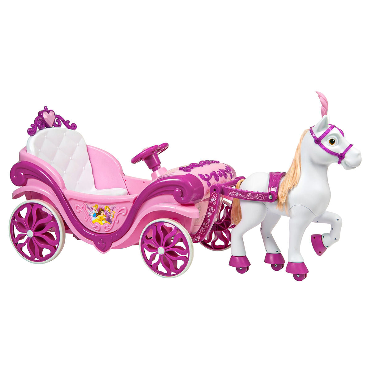 Huffy Disney Princess Horse and Carriage Electric Ride On — Booghe