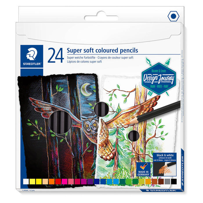 Staedtler Super Soft Coloured Pencils Pack of 24