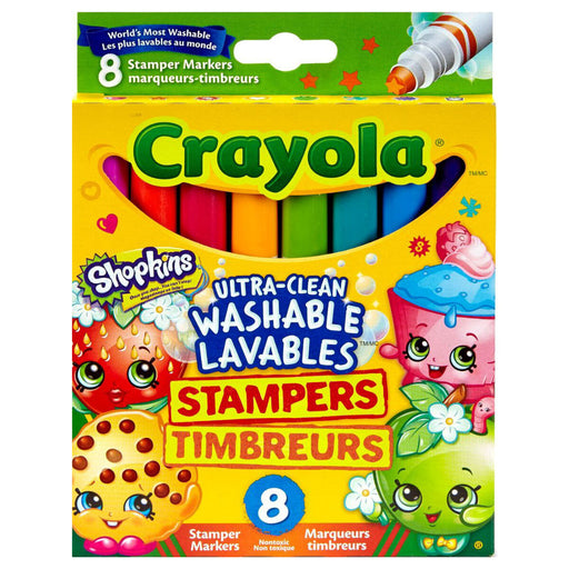 Crayola Shopkins Ultra-Clean Washable Stampers Pack of 8