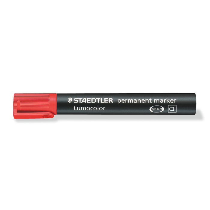 Staedtler Lumocolor Permanent Red Bullet Tip Marker