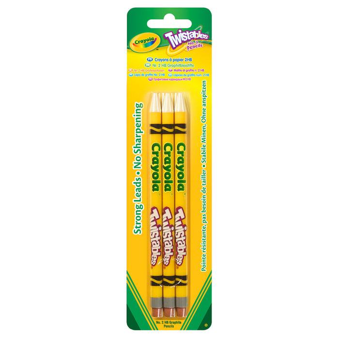 Crayola Twistables 2HB Pencils (3 Pack)
