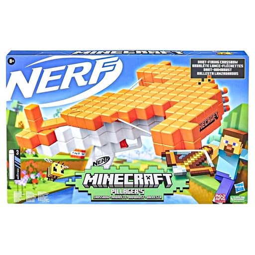 Nerf Minecraft Pillager's Foam Dart-Firing Crossbow
