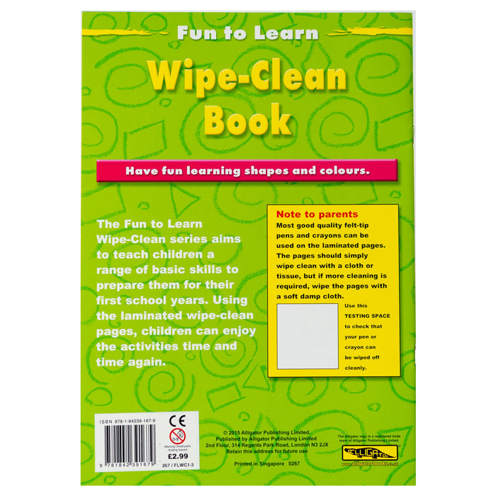 First Learning Wipe Clean Books