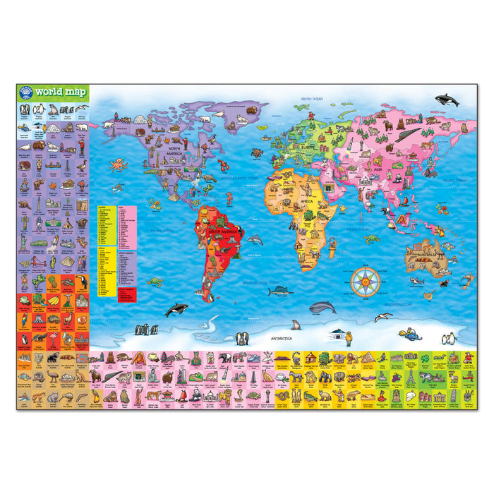 Orchard Toys World Map Giant 150 Piece Jigsaw Puzzle & Poster