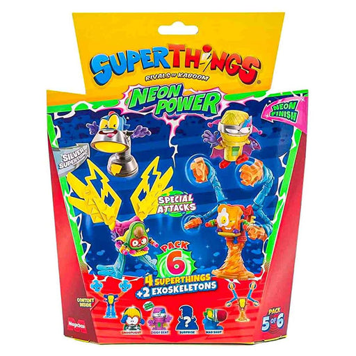 SuperThings Rivals of Kaboom: Neon Power Pack 6 Figures Pack 5 of 6