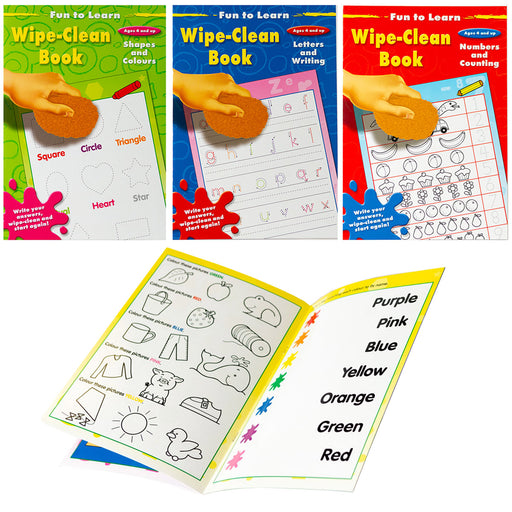 First Learning Wipe Clean Books