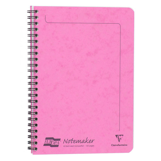 Clairefontaine Europa A5 Notemaker Pink Notebook