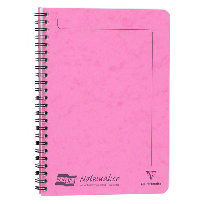 Clairefontaine Europa A5 Notemaker Pink Notebook