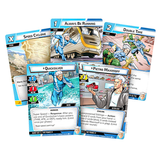 Marvel Champions The Card Game Quicksilver Hero Pack Expansion