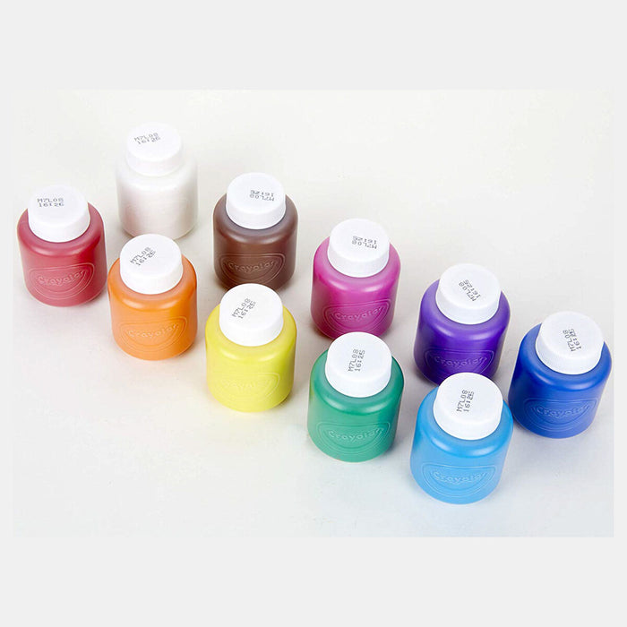 Crayola Washable Coloured Paint (10 Pack)