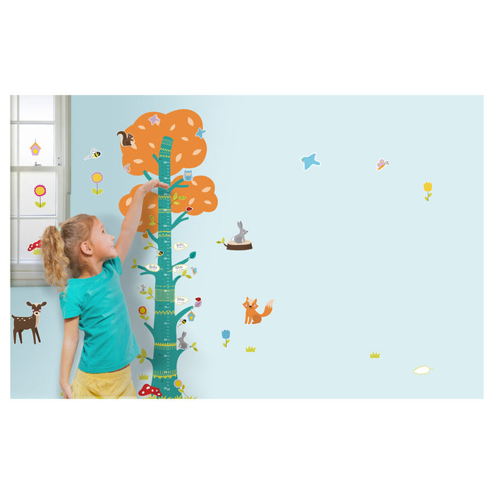 Fiesta Crafts Stickabouts Height & Growth Chart with Glue-Free Stickers