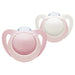 NUK Genius Silicone Soother Pink Size 2 (Pack of 2)