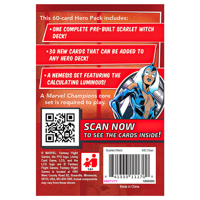 Marvel Champions The Card Game Scarlet Witch Hero Pack Expansion