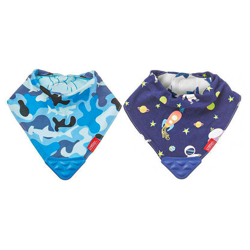 Nuby Bandana Teether Bibs Pack of 2 styles vary