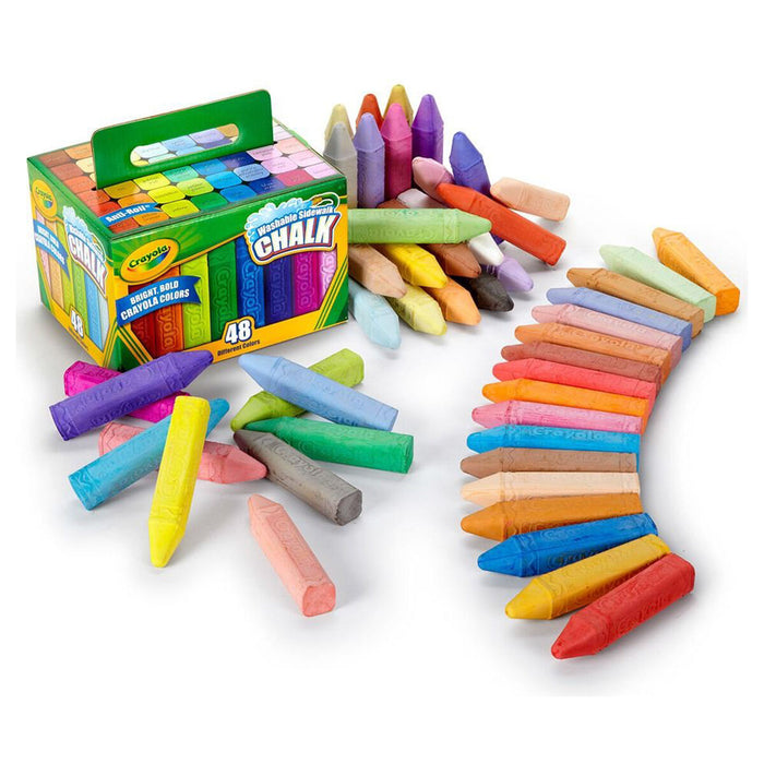 Crayola Washable Sidewalk Chalk Set Pack of 48 x 2