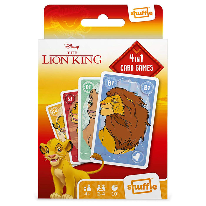 Shuffle The Lion King 4-in-1 Card Game