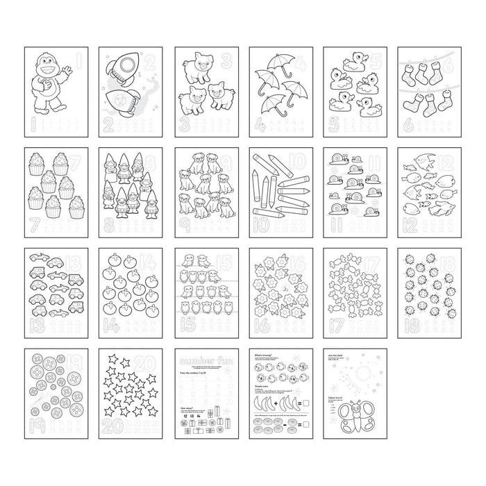 Orchard Toys 1-20 Sticker Colouring Book