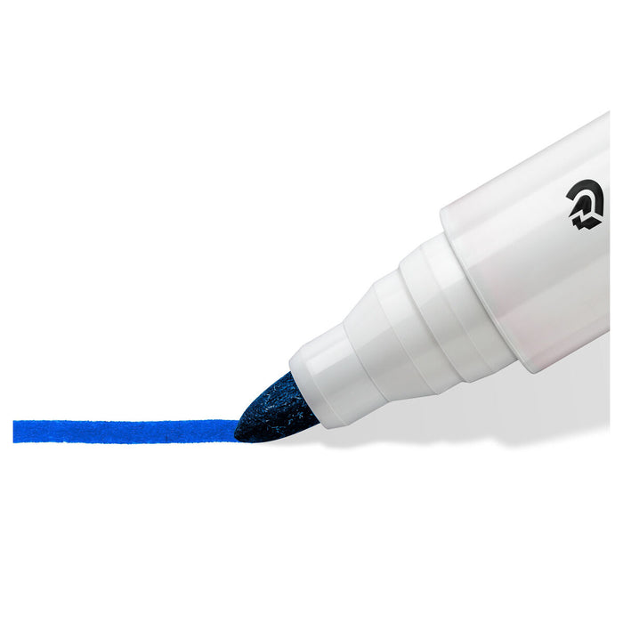 Staedtler Lumocolor Whiteboard Blue Bullet Tip Marker