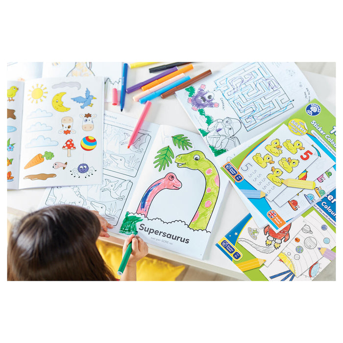 Orchard Toys Dinosaur Sticker Colouring Book