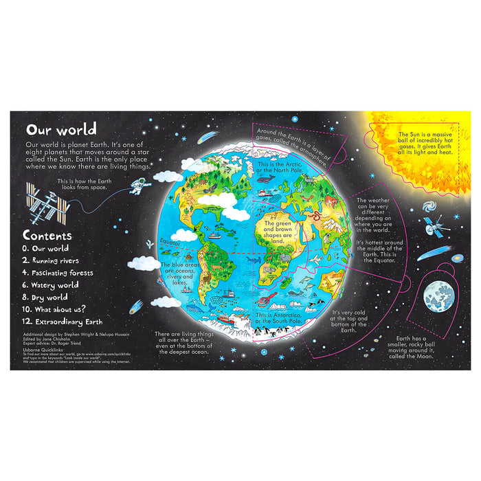 Usborne Look Inside Our World Lift-the-Flap Book