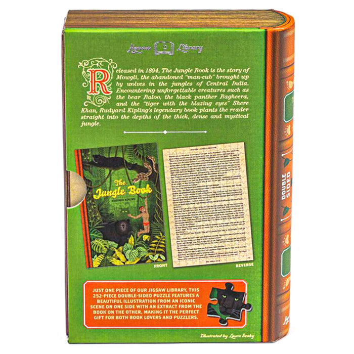 The Jungle Book 252 Piece Double-Sided Jigsaw Puzzle Library