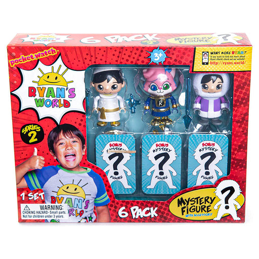 Ryan's World Mystery Figure 6 Pack Series 2 styles vary