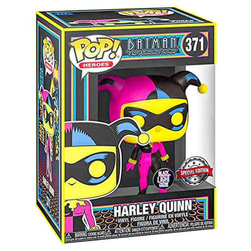 Funko Pop! Heroes: Batman The Animated Series: Harley Quinn Vinyl Figure Black Light Glow Special Edition #371