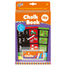 Galt Chalk Book with spiral notebook and bright colours and chalk, in cardboard packaging